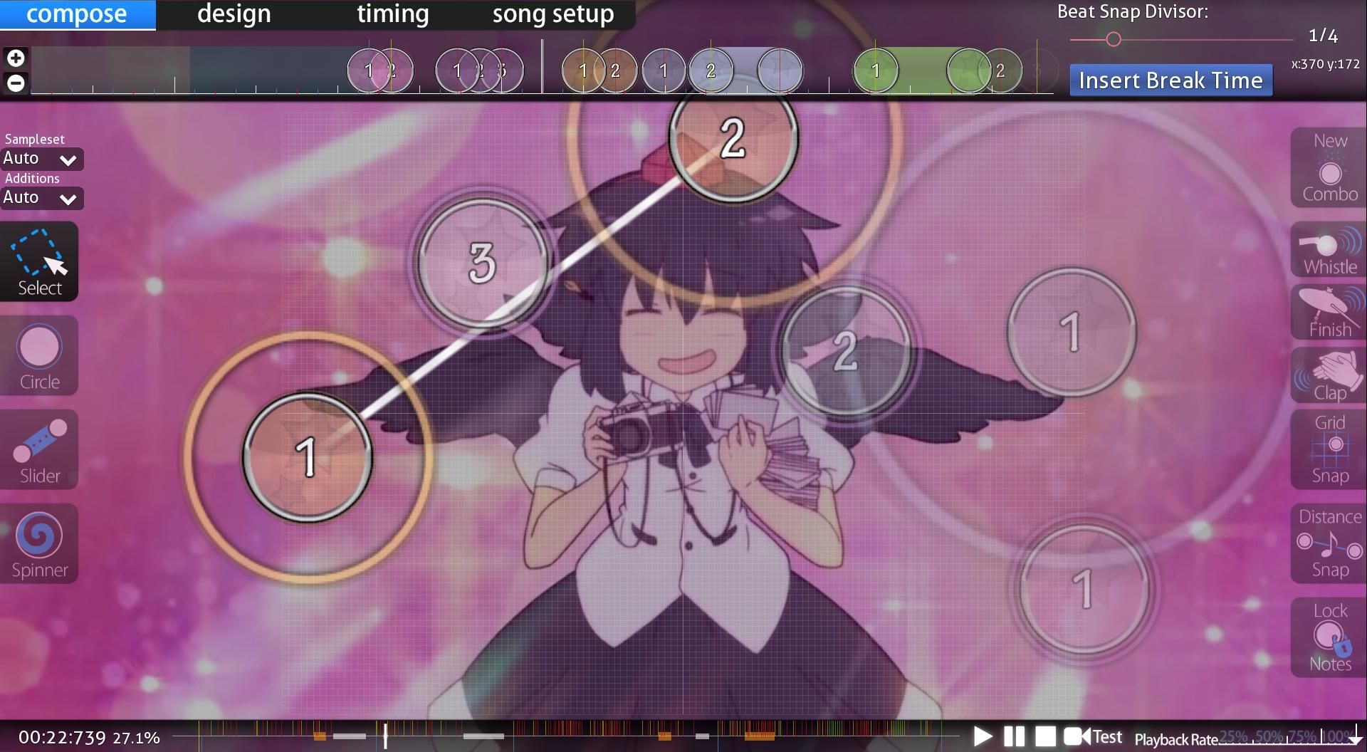 create an osu map for any song of your choice